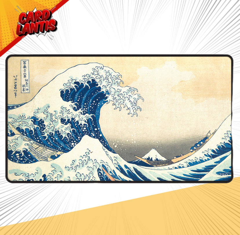 Ultra PRO The Great Wave off Kanagawa Black Stitched Playmat - Preorder - ETA: 30.09.2025