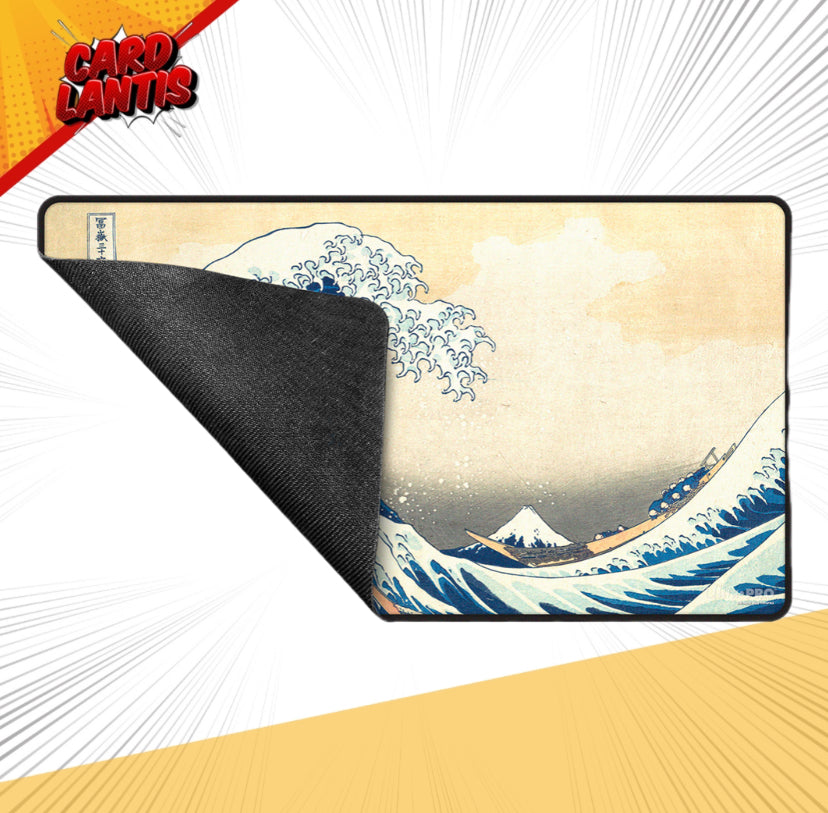 Ultra PRO The Great Wave off Kanagawa Black Stitched Playmat - Preorder - ETA: 30.09.2025