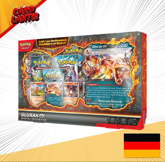 Karmesin & Purpur Pokémon Spezial Kollektion Glurak ex 2025 Deutsche Ausgabe - sofort lieferbar