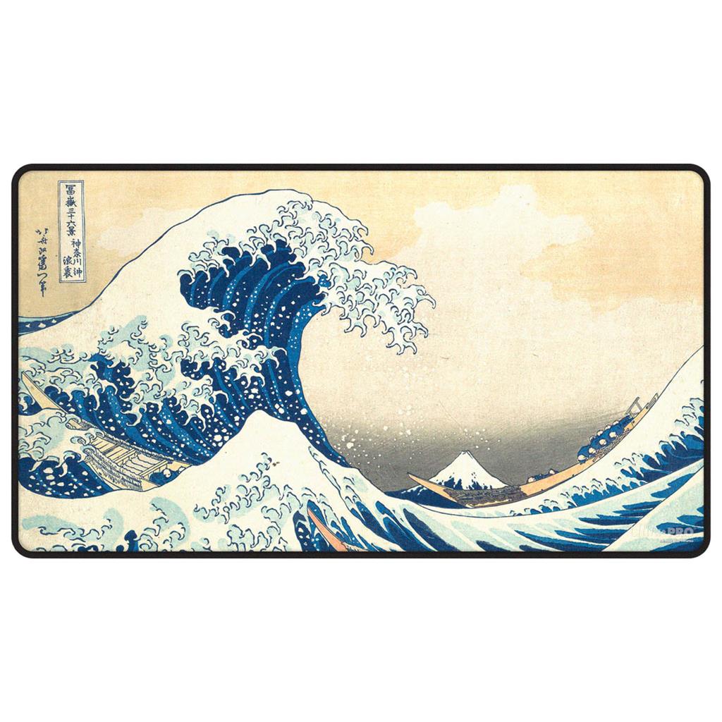 Ultra Pro - The Great Wave off Kanagawa - Black Stitched Playmat - sofort lieferbar