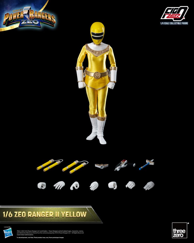 Power Rangers Zeo FigZero Actionfigur 1/6 Ranger II Yellow 30 cm - Versand: 5-7 Tage nach Bestellung
