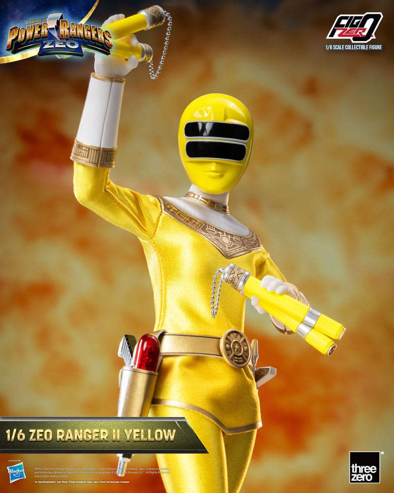 Power Rangers Zeo FigZero Actionfigur 1/6 Ranger II Yellow 30 cm - Versand: 5-7 Tage nach Bestellung