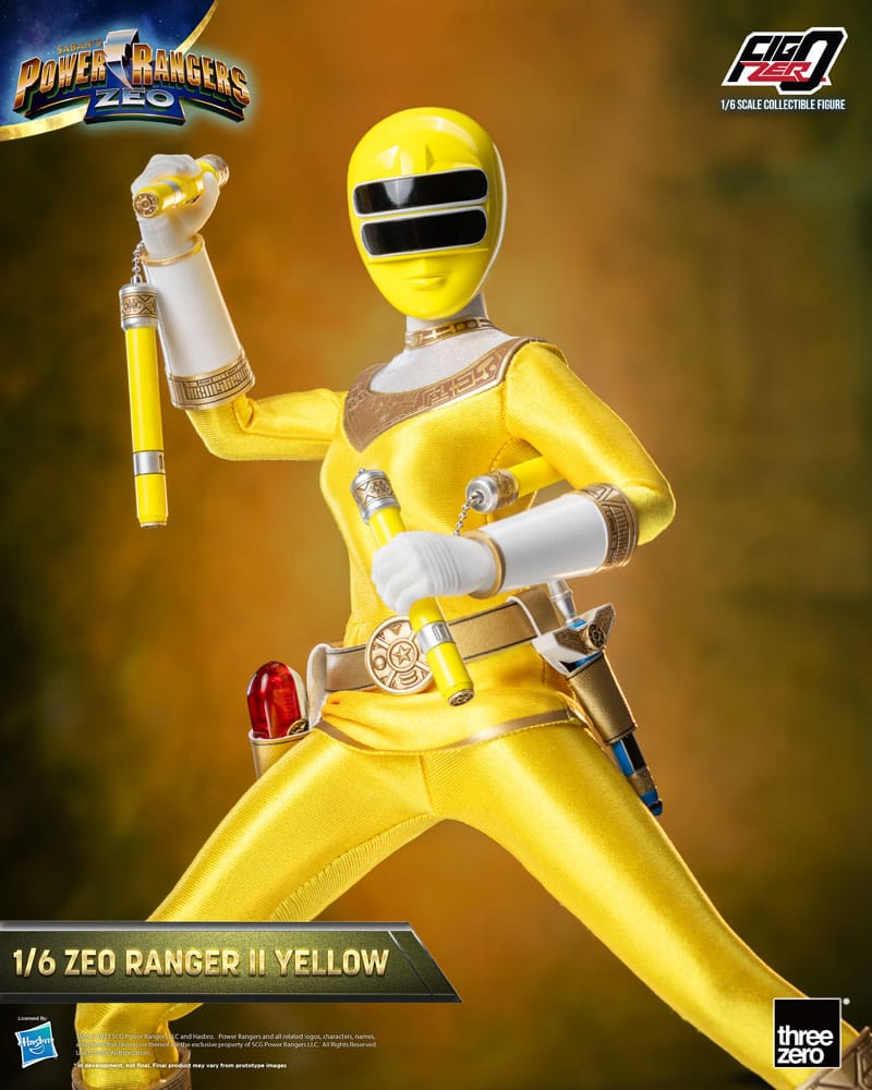 Power Rangers Zeo FigZero Actionfigur 1/6 Ranger II Yellow 30 cm - Versand: 5-7 Tage nach Bestellung
