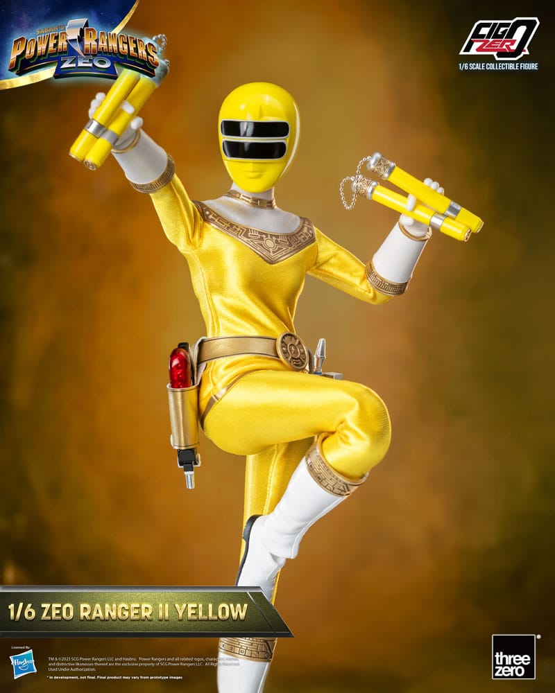 Power Rangers Zeo FigZero Actionfigur 1/6 Ranger II Yellow 30 cm - Versand: 5-7 Tage nach Bestellung