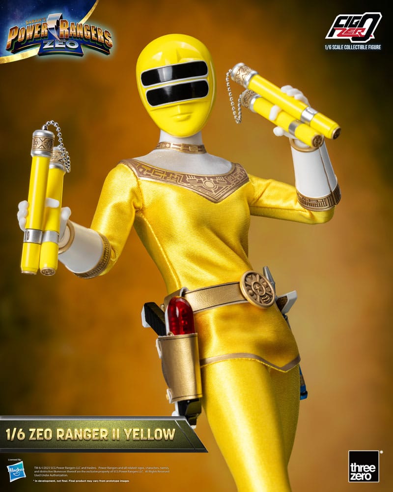 Power Rangers Zeo FigZero Actionfigur 1/6 Ranger II Yellow 30 cm - Versand: 5-7 Tage nach Bestellung