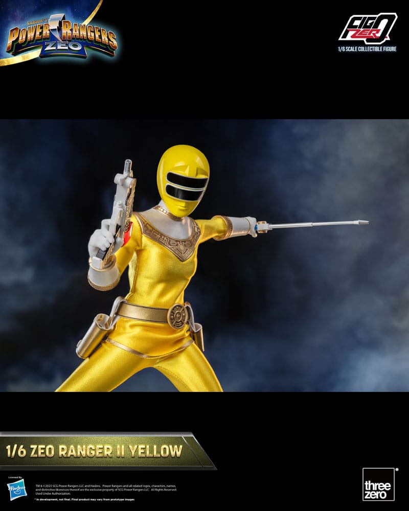 Power Rangers Zeo FigZero Actionfigur 1/6 Ranger II Yellow 30 cm - Versand: 5-7 Tage nach Bestellung