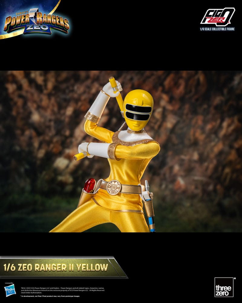 Power Rangers Zeo FigZero Actionfigur 1/6 Ranger II Yellow 30 cm - Versand: 5-7 Tage nach Bestellung