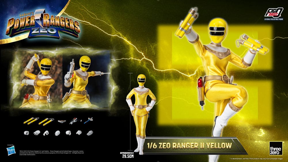 Power Rangers Zeo FigZero Actionfigur 1/6 Ranger II Yellow 30 cm - Versand: 5-7 Tage nach Bestellung
