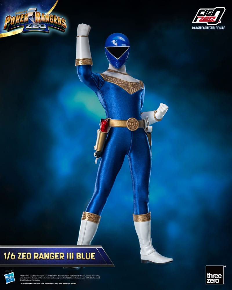 Power Rangers Zeo FigZero Actionfigur 1/6 Ranger III Blue 30 cm - Versand: 5-7 Tage nach Bestellung