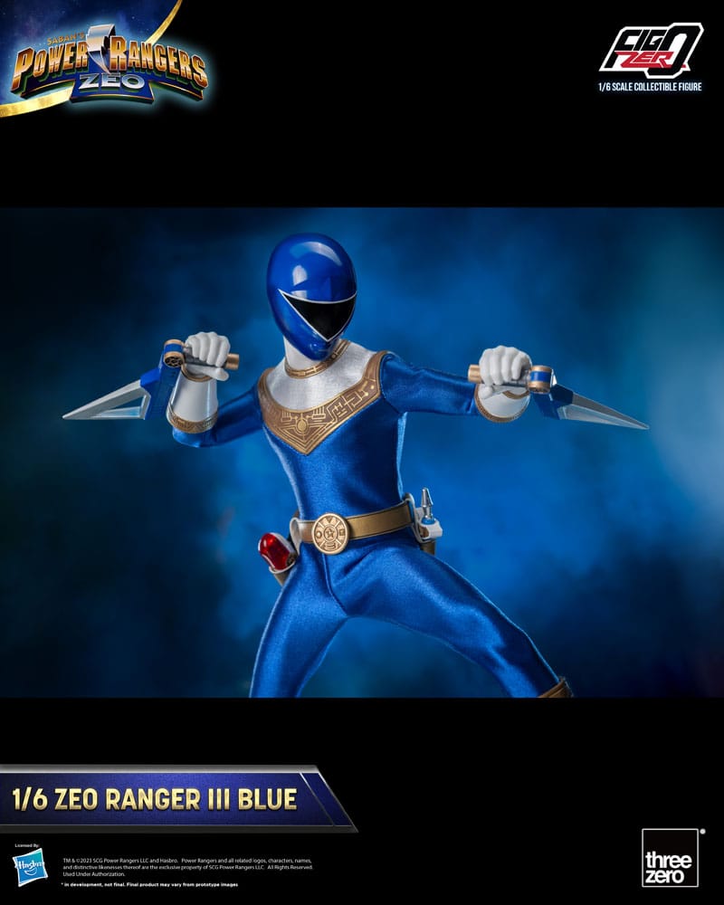 Power Rangers Zeo FigZero Actionfigur 1/6 Ranger III Blue 30 cm - Versand: 5-7 Tage nach Bestellung