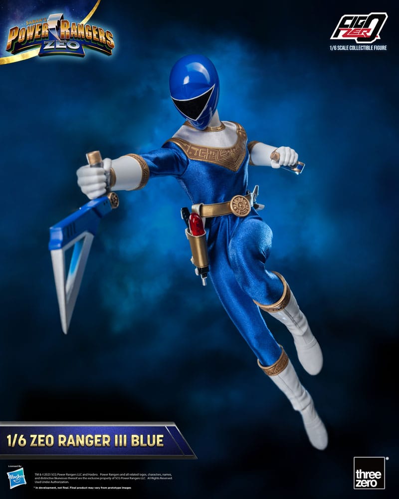 Power Rangers Zeo FigZero Actionfigur 1/6 Ranger III Blue 30 cm - Versand: 5-7 Tage nach Bestellung
