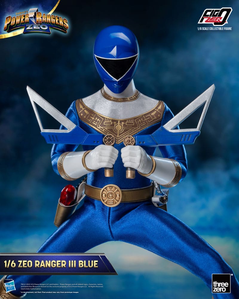 Power Rangers Zeo FigZero Actionfigur 1/6 Ranger III Blue 30 cm - Versand: 5-7 Tage nach Bestellung
