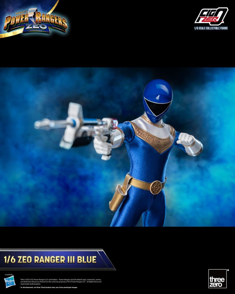 Power Rangers Zeo FigZero Actionfigur 1/6 Ranger III Blue 30 cm - Versand: 5-7 Tage nach Bestellung