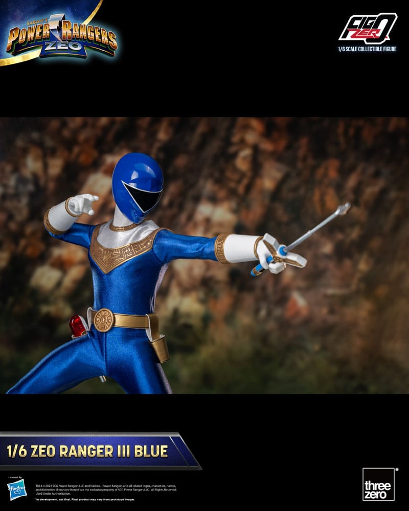 Power Rangers Zeo FigZero Actionfigur 1/6 Ranger III Blue 30 cm - Versand: 5-7 Tage nach Bestellung