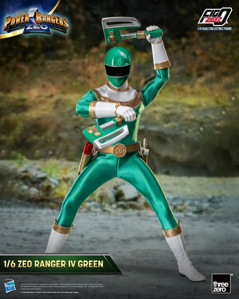 Power Rangers Zeo FigZero Actionfigur 1/6 Ranger IV Green 30 cm - Versand: 5-7 Tage nach Bestellung