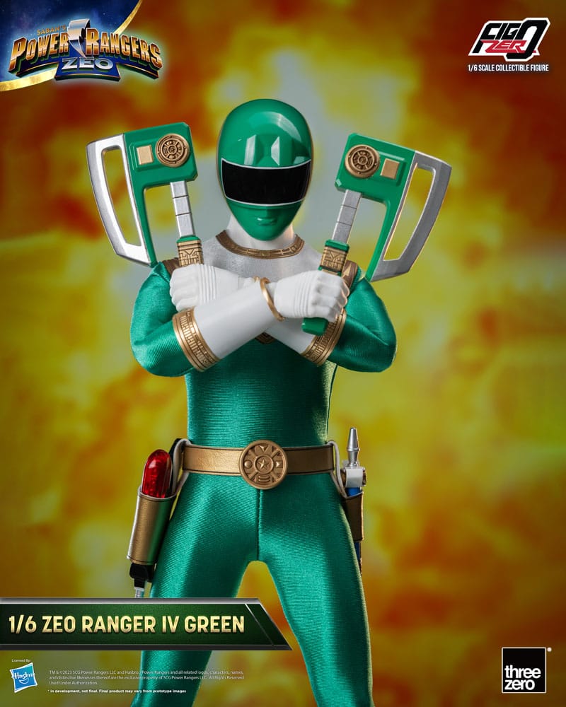 Power Rangers Zeo FigZero Actionfigur 1/6 Ranger IV Green 30 cm - Versand: 5-7 Tage nach Bestellung
