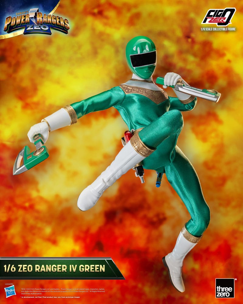 Power Rangers Zeo FigZero Actionfigur 1/6 Ranger IV Green 30 cm - Versand: 5-7 Tage nach Bestellung