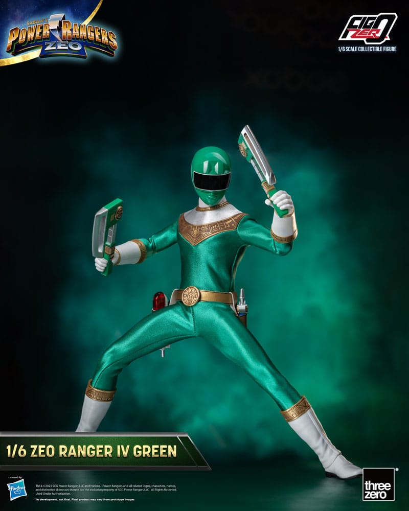 Power Rangers Zeo FigZero Actionfigur 1/6 Ranger IV Green 30 cm - Versand: 5-7 Tage nach Bestellung