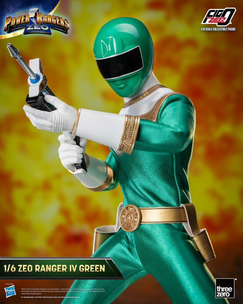 Power Rangers Zeo FigZero Actionfigur 1/6 Ranger IV Green 30 cm - Versand: 5-7 Tage nach Bestellung