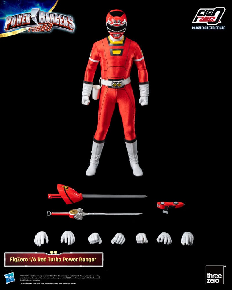 Power Rangers Turbo FigZero Actionfigur 1/6 Red Turbo Power Ranger 30 cm - Preorder - ETA: 03.11.2025