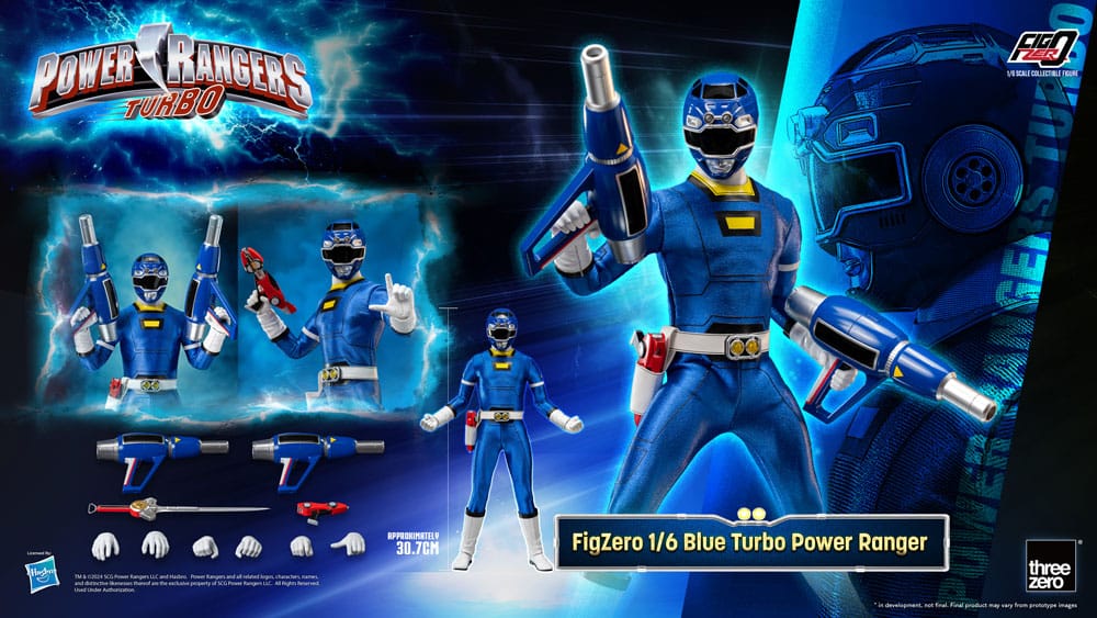 Power Rangers Turbo FigZero Actionfigur 1/6 Blue Turbo Power Ranger 30 cm - Preorder - ETA: 03.11.2025