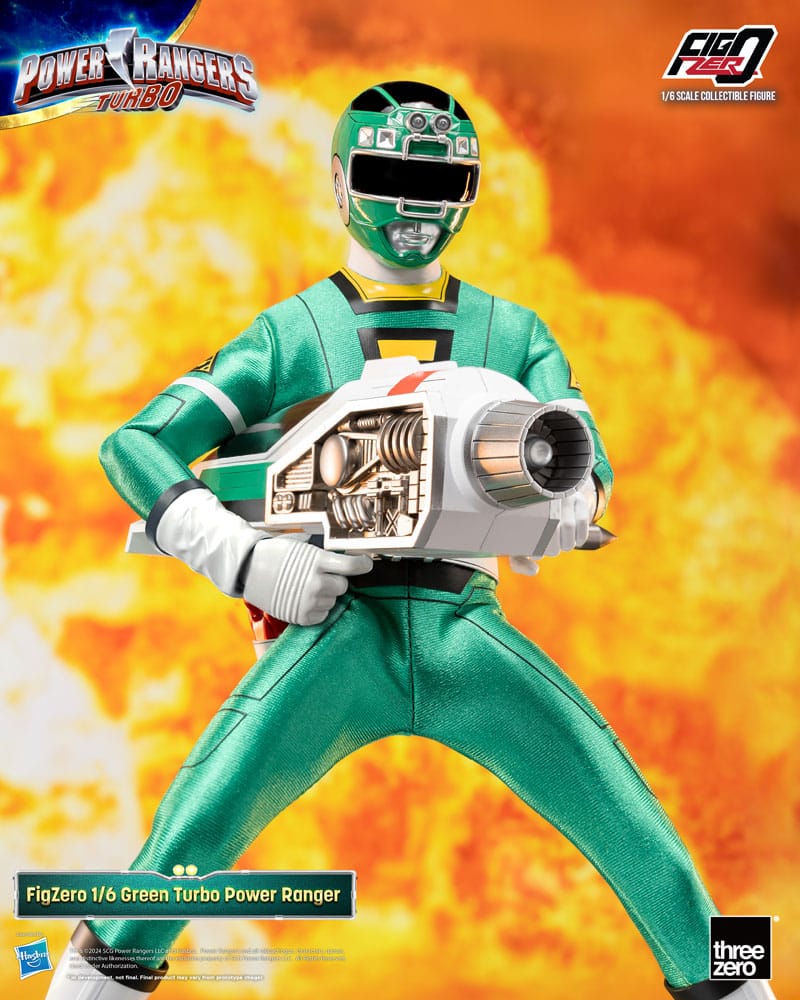 Power Rangers Turbo FigZero Actionfigur 1/6 Green Turbo Power Ranger 30 cm - Preorder - ETA: 03.11.2025