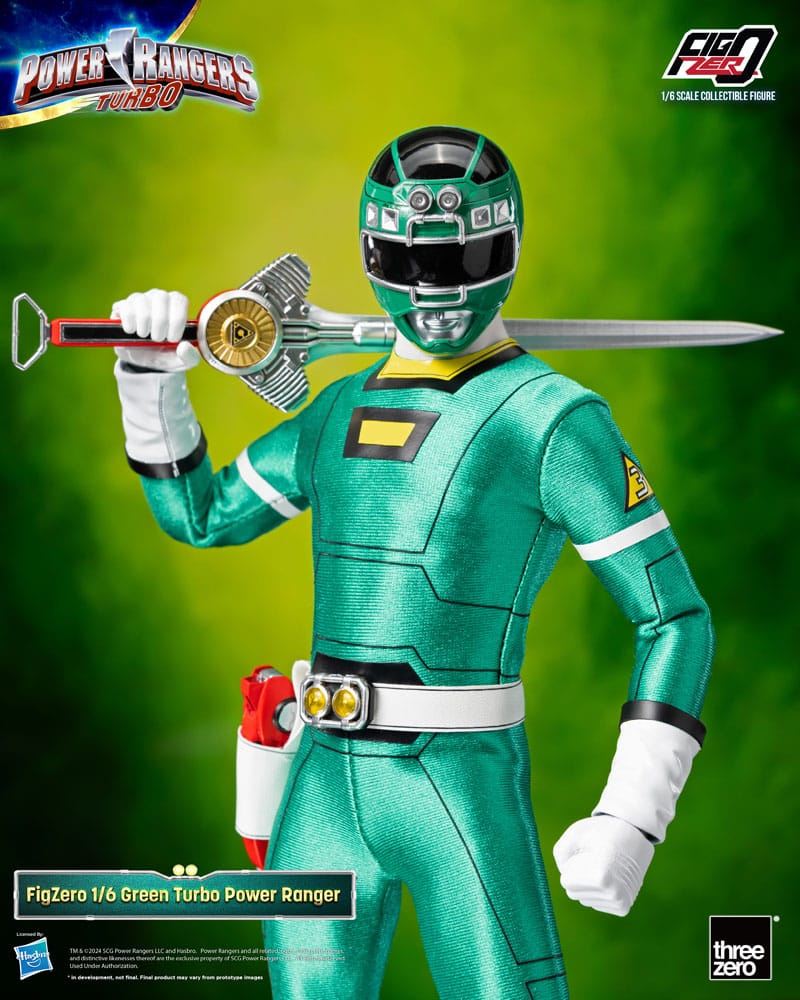 Power Rangers Turbo FigZero Actionfigur 1/6 Green Turbo Power Ranger 30 cm - Preorder - ETA: 03.11.2025