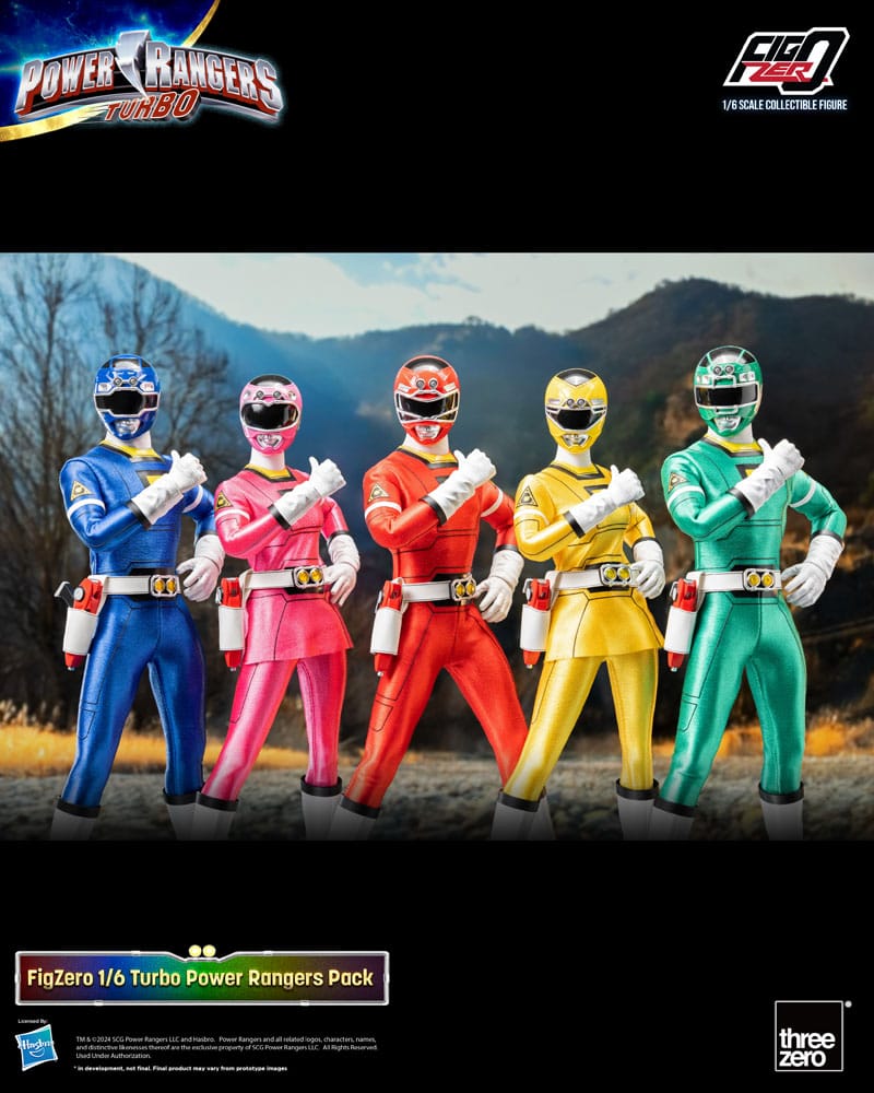 Power Rangers Turbo FigZero Actionfiguren 1/6 5er-Pack Turbo Power Rangers 30 cm - Preorder - ETA: 03.11.2025