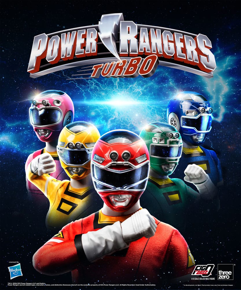 Power Rangers Turbo FigZero Actionfiguren 1/6 5er-Pack Turbo Power Rangers 30 cm - Preorder - ETA: 03.11.2025