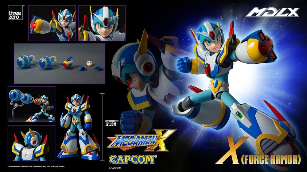 Mega Man X MDLX Actionfigur Rockman / Mega Man Force Armor 12 cm - Preorder - ETA: 25.05.2027