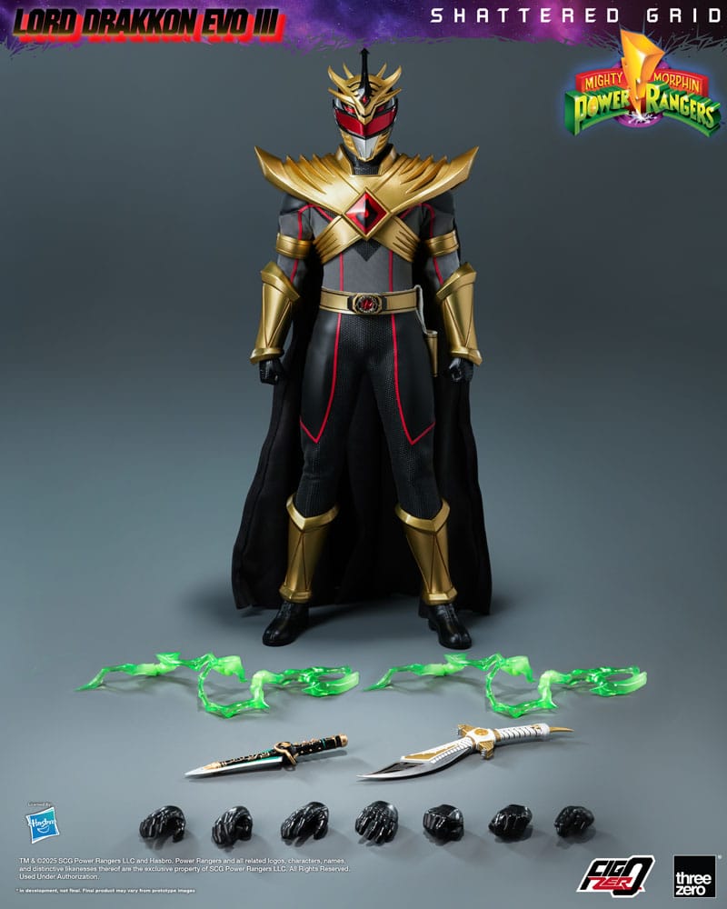 Mighty Morphin Power Rangers Shattered Grid FigZero Actionfigur 1/6 Lord Drakkon Evo III 30cm  - Preorder - ETA: 25.05.2026