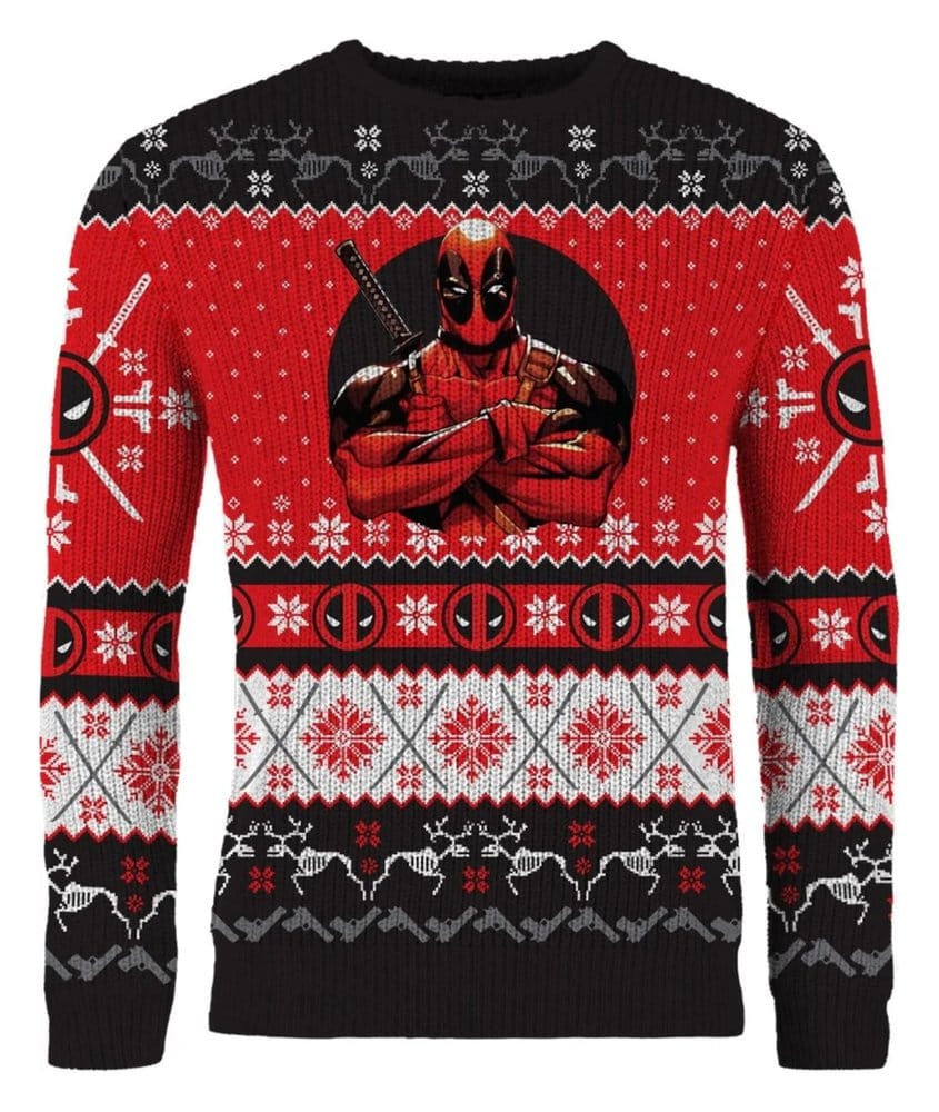 Deadpool Christmas Pullover Größe L - Preorder - ETA: 26.10.2026