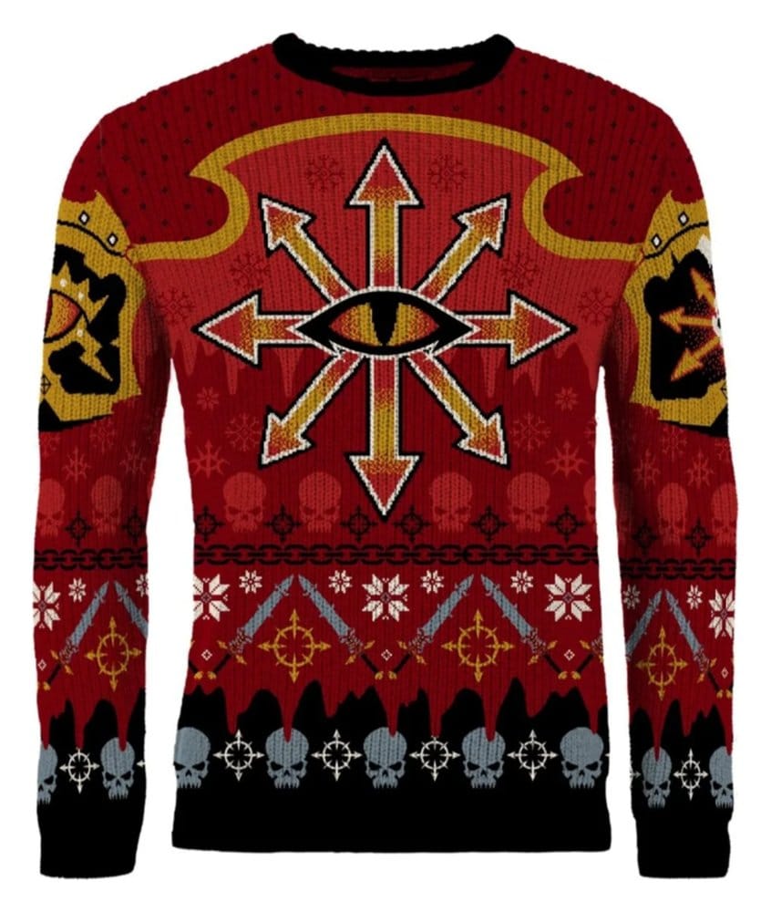 Warhammer 40,000 Christmas Pullover Chaos Größe L - Preorder - ETA: 26.10.2026
