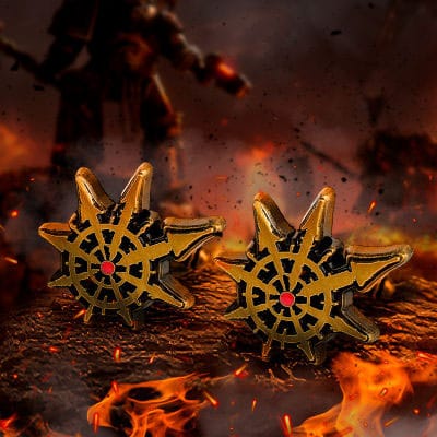 Warhammer 40,000 Manschettenknöpfe Chaos - Versand: 5-7 Tage nach Bestellung