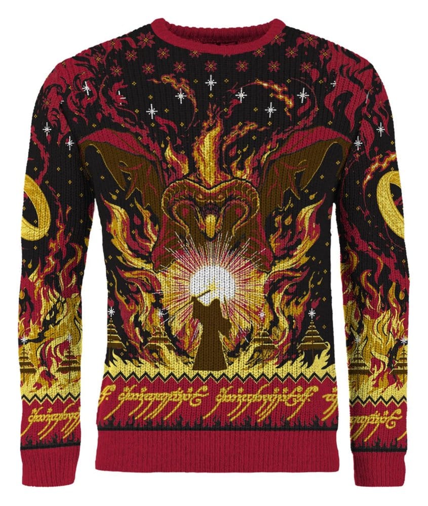 Der Herr der Ringe Christmas Pullover Balrog Größe S - Preorder - ETA: 26.10.2026