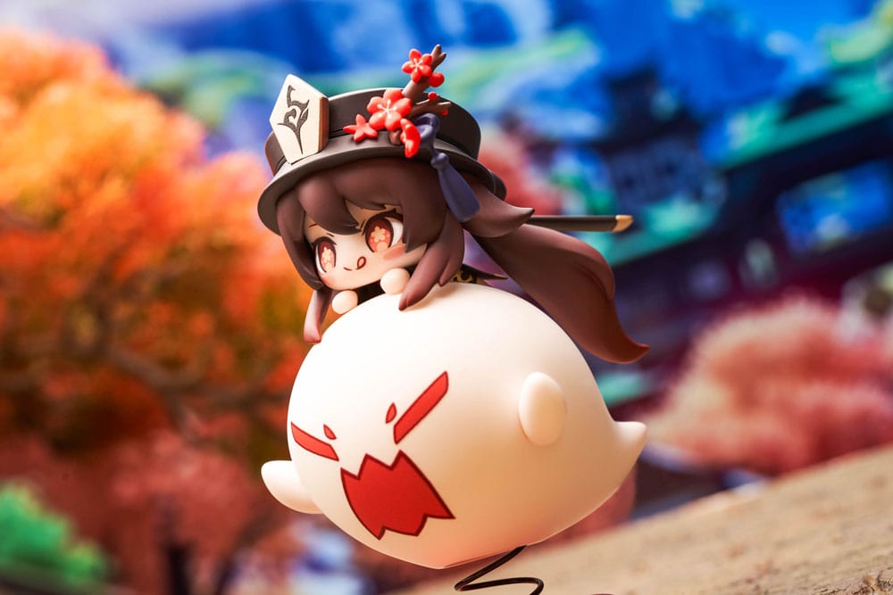 Genshin Impact PVC Statue Hu Tao Chibi Chara Yurayura Stand Ver. (re-run) 10 cm - Preorder - ETA: 25.01.2026