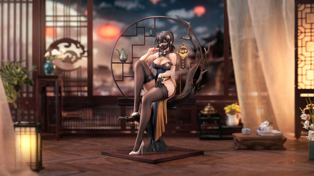 Original Character PVC Statue 1/7 Xiami China Dress Genboku Ver. 26 cm - Versand: 5-7 Tage nach Bestellung