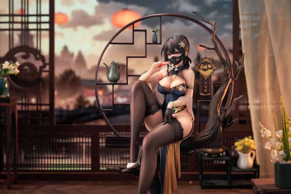 Original Character PVC Statue 1/7 Xiami China Dress Genboku Ver. 26 cm - Versand: 5-7 Tage nach Bestellung