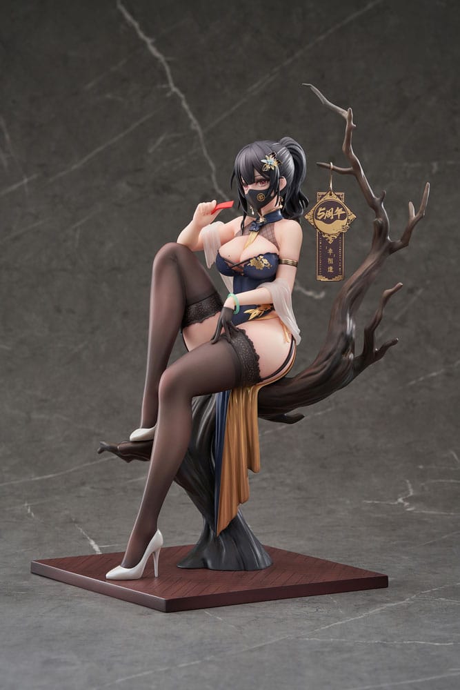 Original Character PVC Statue 1/7 Xiami China Dress Genboku Ver. 26 cm - Versand: 5-7 Tage nach Bestellung