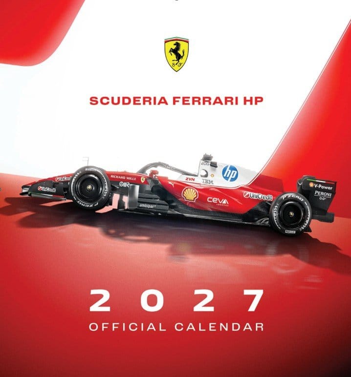Scuderia Ferrari HP Offizieller Kalender 2027 30 x 30 cm - Preorder - ETA: 25.10.2026