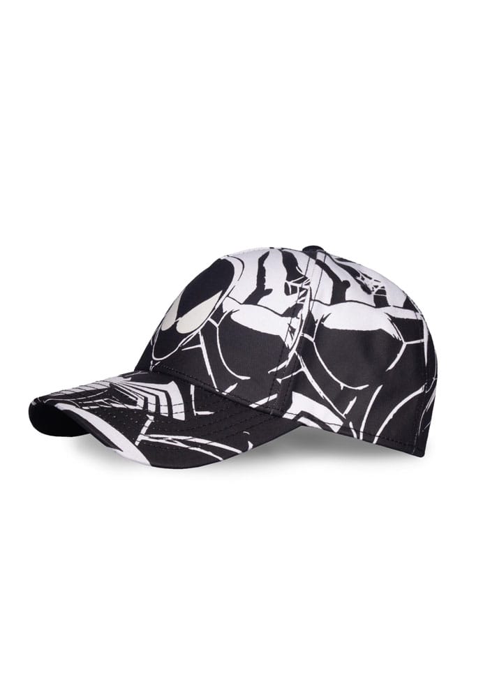 Spider-Man Baseball Cap Black & White All-over-Print - Versand: 7 Tage nach Bestellung