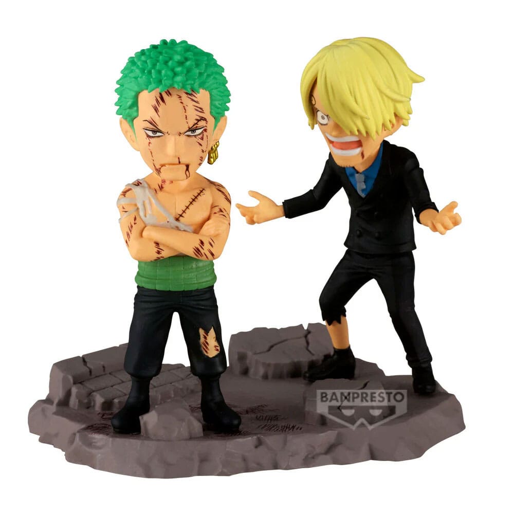 One Piece WCF Log Stories PVC Statue Roronoa Zoro & Sanji 8 cm - Versand: 7 Tage nach Bestellung