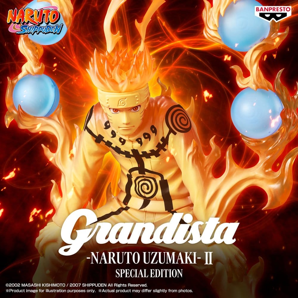 Naruto Shippuden Grandista PVC-Figur Naruto Uzumaki II Special Edition 27 cm - Preorder - ETA: 23.04.2027