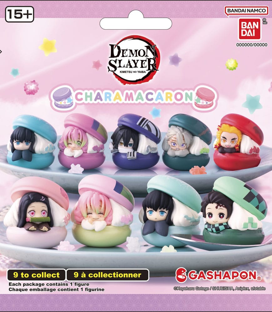 Demon Slayer Gashapon Blind Packs Minifiguren 4 cm Chara Macaron Display (24) - Versand: 7 Tage nach Bestellung