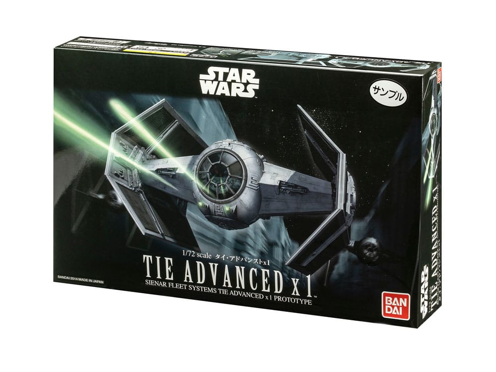 Star Wars Modellbausatz 1/72 TIE Advanced x1 10 cm - Versand: 7 Tage nach Bestellung