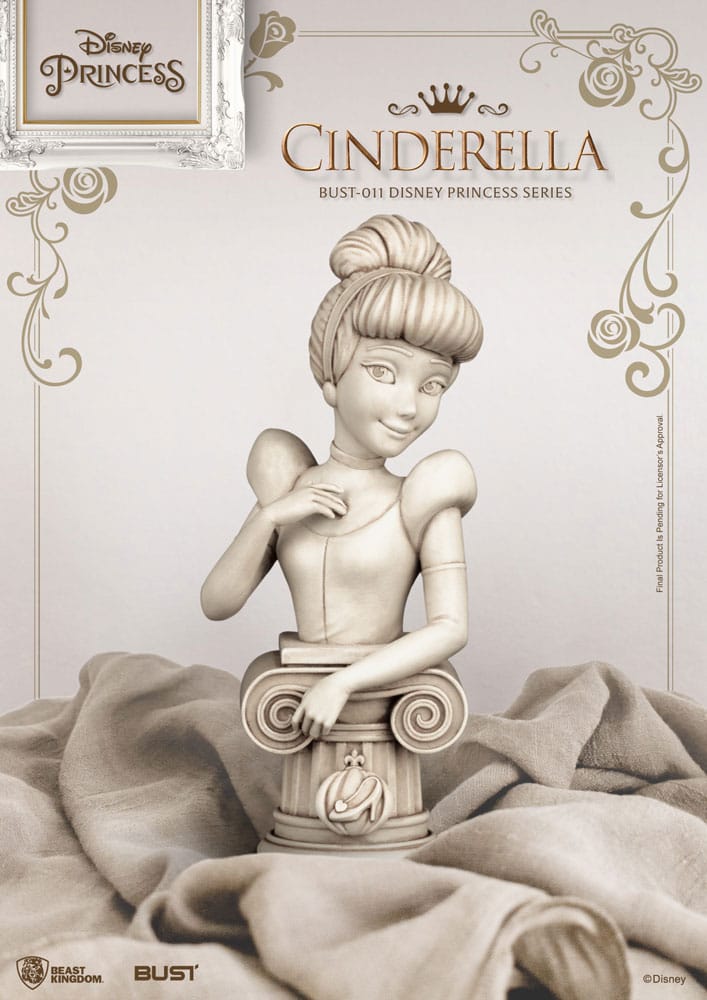 Disney Princess Series PVC Büste Cindarella 15 cm - Versand: 5-7 Tage nach Bestellung