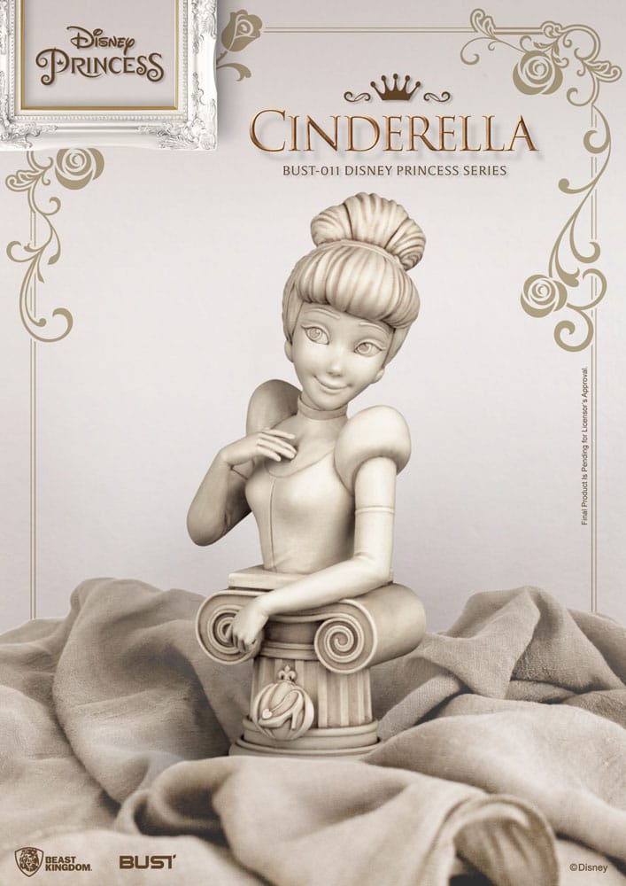 Disney Princess Series PVC Büste Cindarella 15 cm - Versand: 5-7 Tage nach Bestellung