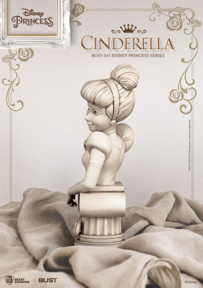 Disney Princess Series PVC Büste Cindarella 15 cm - Versand: 5-7 Tage nach Bestellung