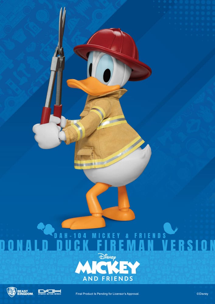 Mickey & Friends Dynamic 8ction Heroes Actionfigur 1/9 Donald Duck Fireman Ver. 24 cm - Versand: 5-7 Tage nach Bestellung