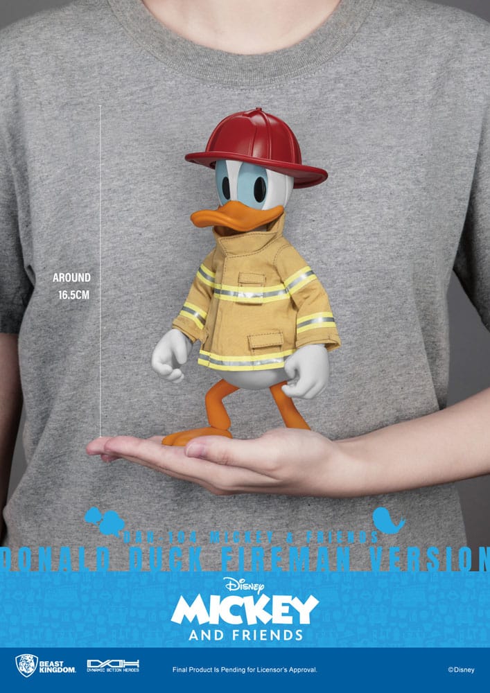 Mickey & Friends Dynamic 8ction Heroes Actionfigur 1/9 Donald Duck Fireman Ver. 24 cm - Versand: 5-7 Tage nach Bestellung